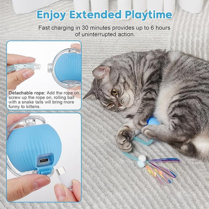 Interactive Cat Toys for Indoor Cats & Dogs, Agile Moving Cat Ball - Image 7