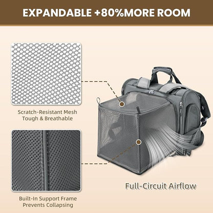 Lollimeow Expandable Cat Carrier Backpack - Image 3