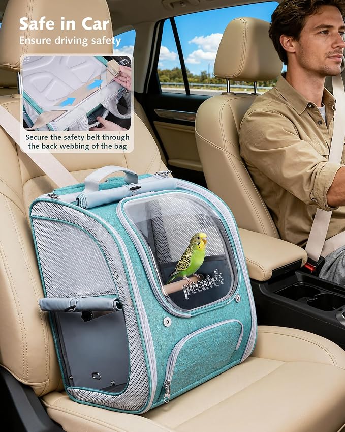Pecute Bird Backpack Carrier for Small Birds, Bird Carrier - Image 7