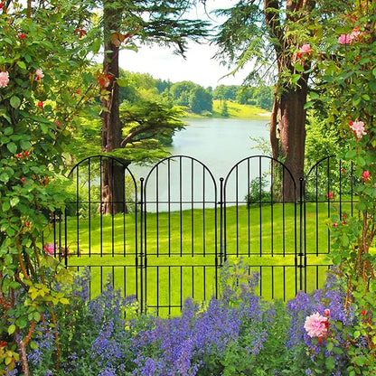 Decorative Garden Fence 31in x10ft, 10 Pack No Dig Fence Animal Barrier - Image 3