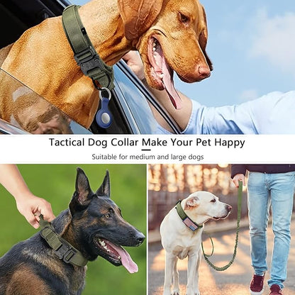 DAGANXI Tactical Dog Collar, Adjustable Military Training Nylon Dog Collar - Image 4