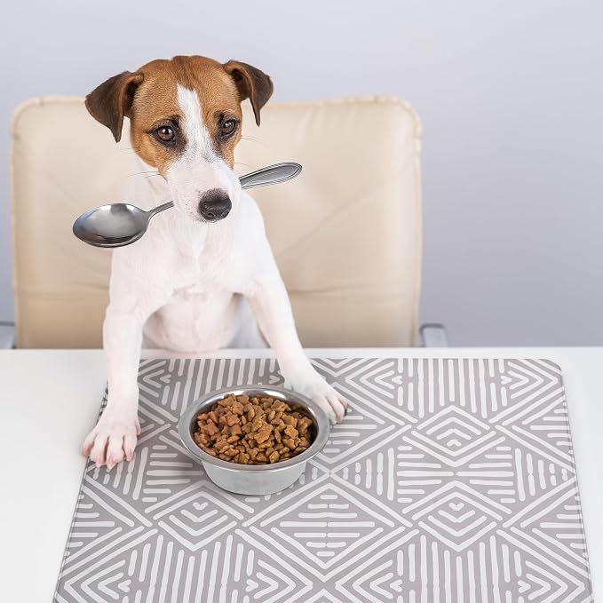 NALALAS Large Dog Mat for Food and Water, Cat Feeding Mat | Large Waterproof - Image 5