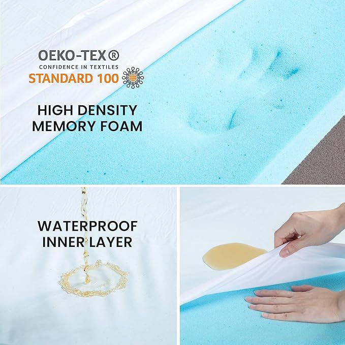 Orthopedic Memory Foam Dog Bed, Cooling Dog Beds Waterproof Pet Bed - Image 4