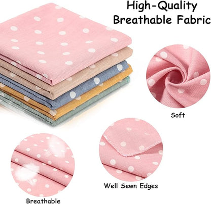 5 Pieces Dog Bandana Pet Summer Bandana Point Kerchief Dog Washable Scarf Soft - Image 5