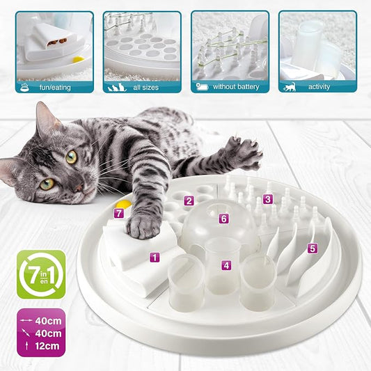 Cat-Center - 7-in-1 Pet Activity Center, Cat Toy Game, Educate & Entertain Your - Image 2