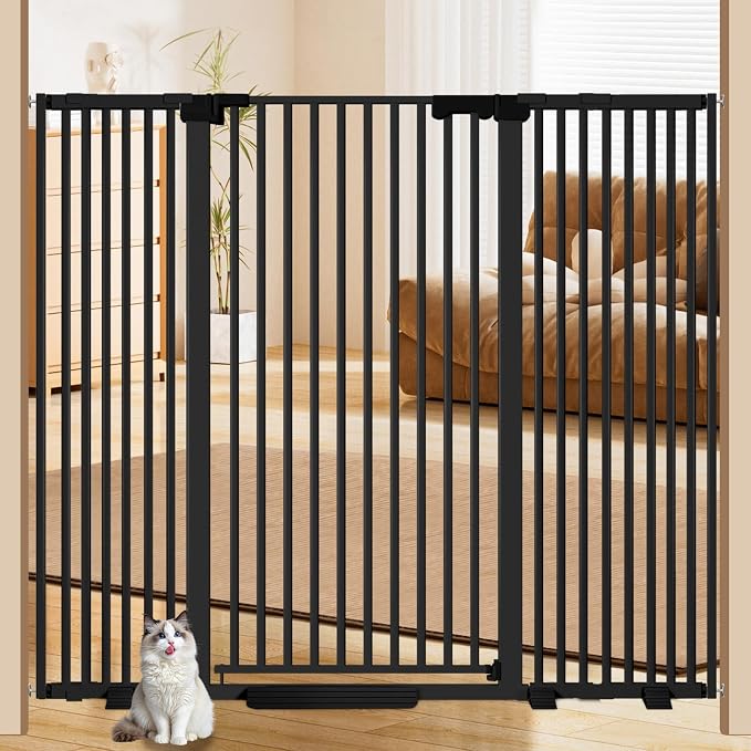 51'' Extra Wide Cat Gate Barrier 30-63'' Wide by Amibud