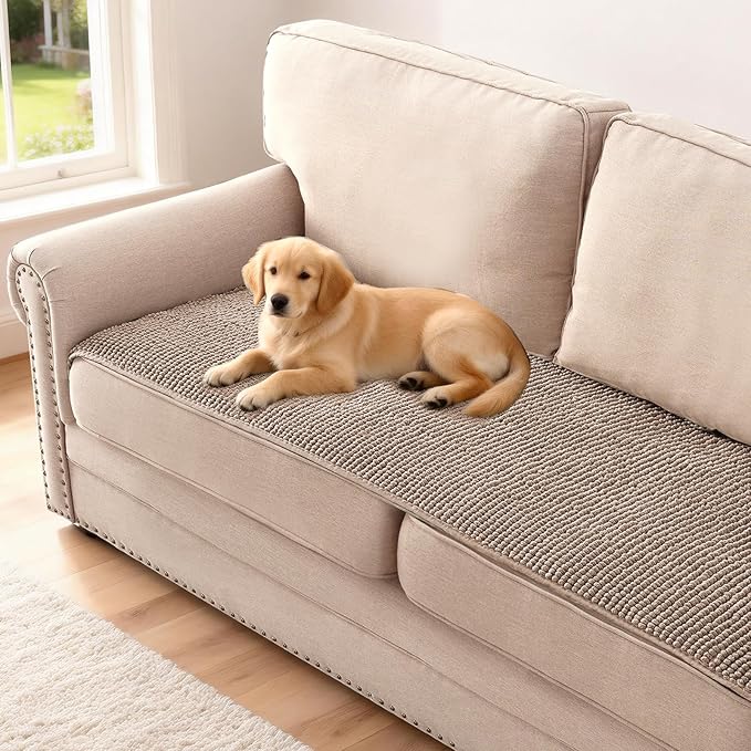 H.VERSAILTEX Plush Chenille Couch Cover by HVERSAILTEX