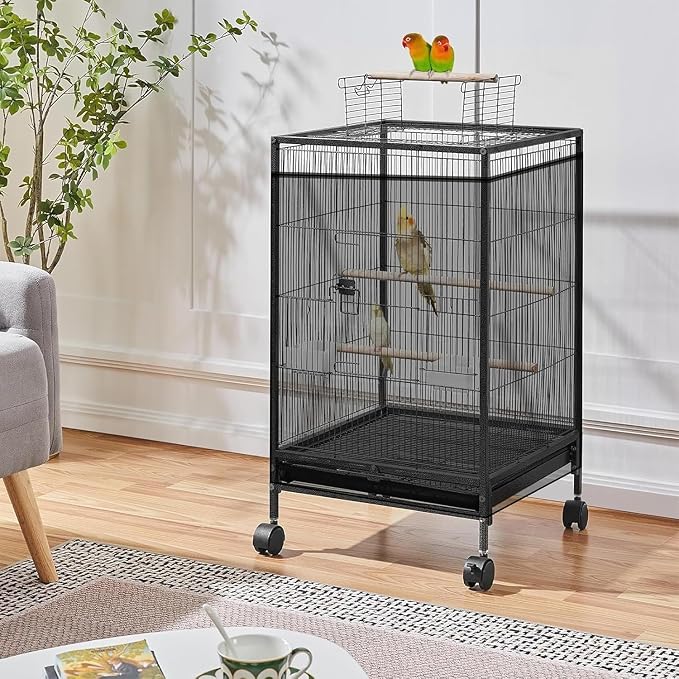ASOCEA 2Pack Large Bird Cage Seed Cather, Bird Cage Cover Adjustable Soft Airy - Image 7