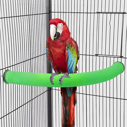 U Shape Parrot Perch Stand Toy Bird Platform Sand Paw Grinding Clean Stick by FrgKbTm