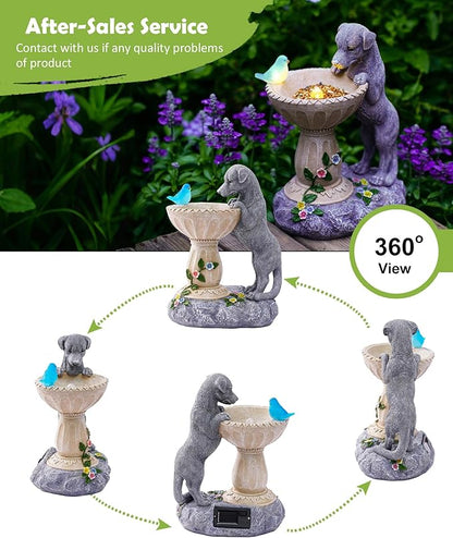 Nacome Solar Dog Garden Statues: Outdoor Decor Ornaments - Image 4