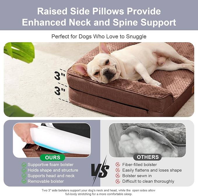 Orthopedic Dog Bed for Small and Medium Dogs, Memory Foam Pet Bed - Image 5
