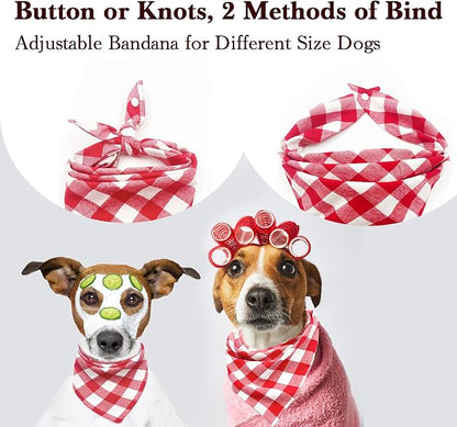Christmas Plaid Dog Bandana - Image 2