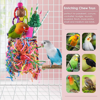 KATUMO Bird Toys, Parrot Grass Basket and Shredding Foraging - Image 5