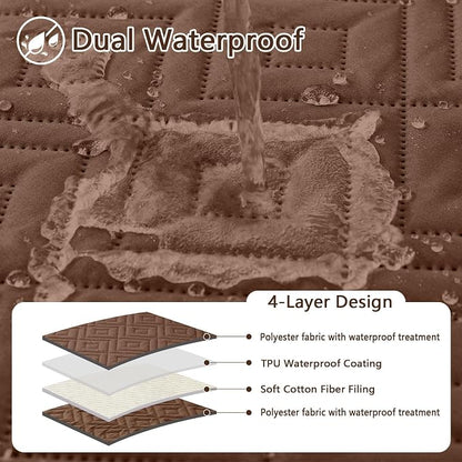 hyha Waterproof Dog Blanket, Soft Dog Bed Cover Pet Blankets, Waterproof Sofa - Image 2