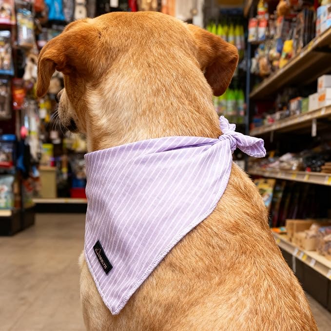 ARING PET Summer Dog Bandana-Cute Lavender Dog Bandanas, Comfortable Pet Scarf - Image 4