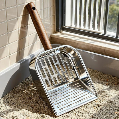 Wooden Cat Litter Scoop, Kitten Poop Shovel, 5.63x11.02 Inches Shovel - Image 5