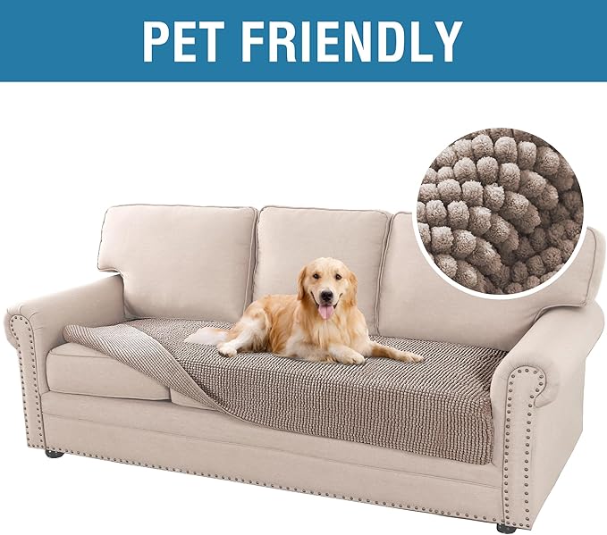 H.VERSAILTEX Plush Chenille Dog Bed Cover Thick Soft Sofa Cover - Image 2