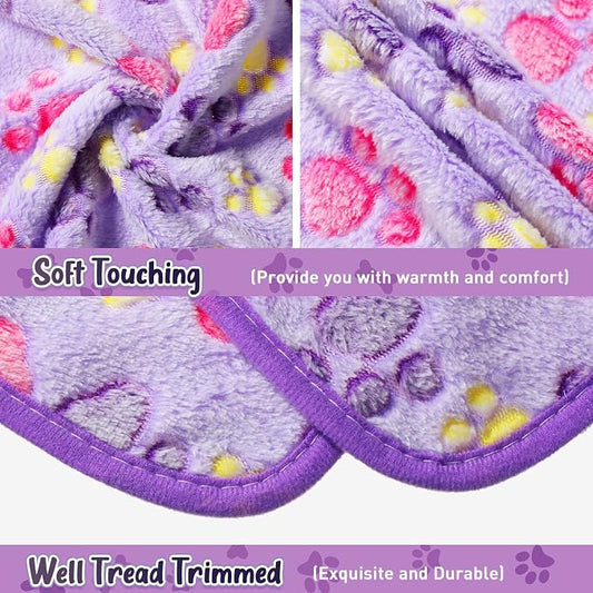 Tatuo 4 Pcs Dog Blanket for Pet Cat Blankets Indoor Puppy Teething Stuff Toys - Image 2