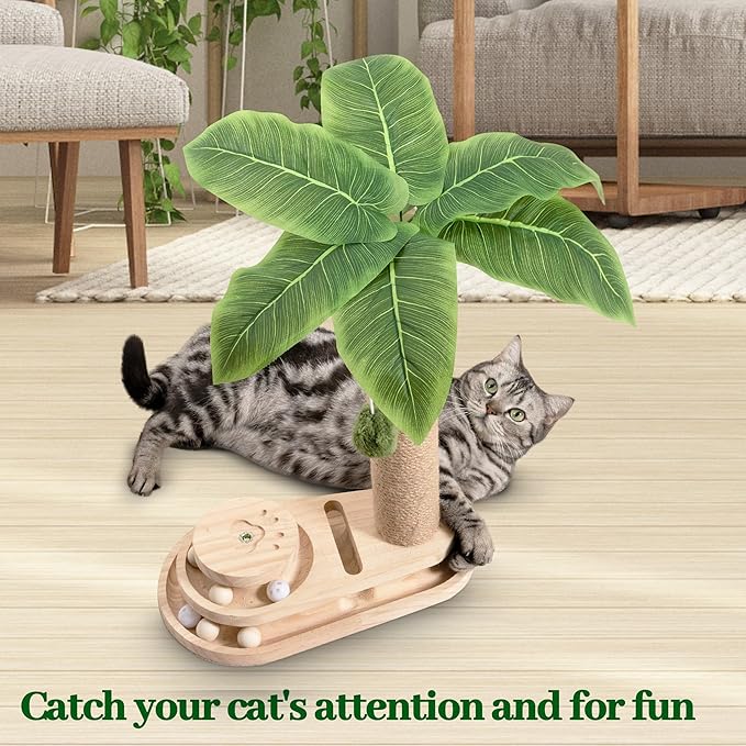 Meowoou Cat Scratching Post Cat Scratcher Interactive Toy - Image 6