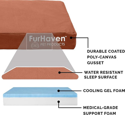 Furhaven Water-Resistant Cooling Gel Dog Bed - Image 4