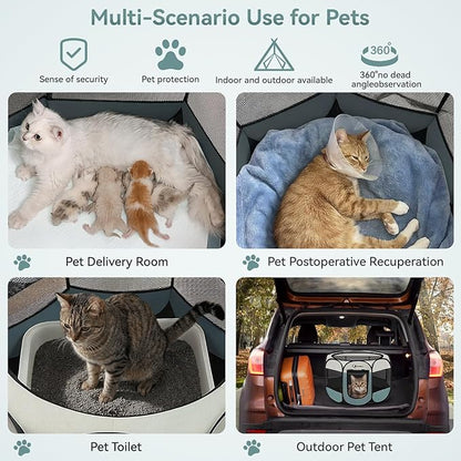 Dog Cat Playpen, Puppy Pet Playpen Indoor - Image 4