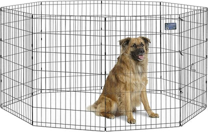 MidWest Homes for Pets Folding Metal Dog Exercise Pen, Indoor/Outdoor Playpen by MidWestHomesForPets