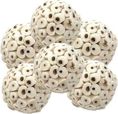 Bonka Bird Toys 2117 Pk6 Sola Atta Balls Foot Talon Craft Part Parrot Bird Toys by BonkaBirdToys