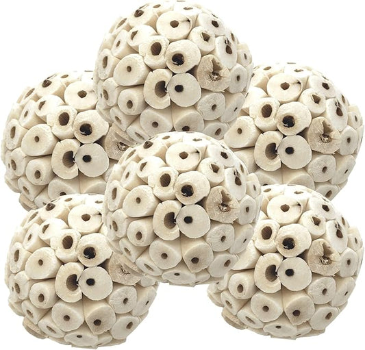 Bonka Bird Toys 2117 Pk6 Sola Atta Balls Foot Talon Craft Part Parrot Bird Toys by BonkaBirdToys