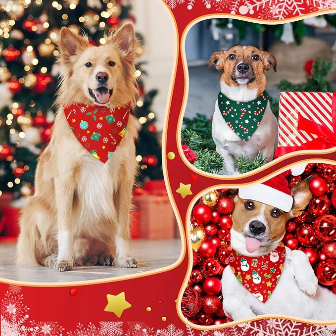 200 Pcs Dog Bandanas Bulk, Reusable Pet Scarves - Image 4