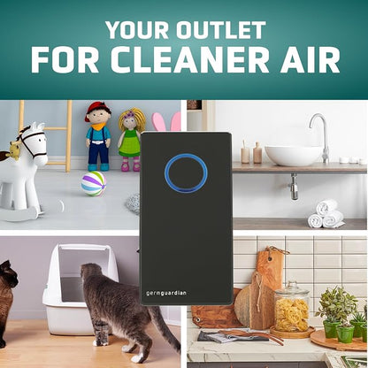 Germ Guardian GG1100B 7” Pluggable Small Air Purifier, Small Room Wall Air - Image 5