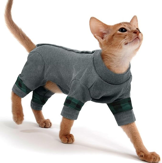 PUMYPOREITY Cat Pajamas, Stretchy 4-Leg Design by PUMYPOREITY