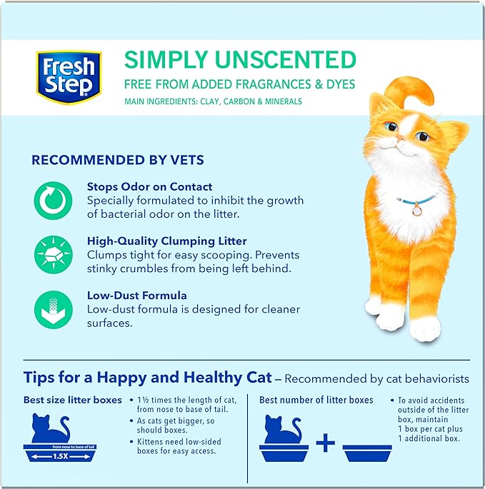 Fresh Step Cat Litter, Odor Control | Clumping Formula | Activated Charcoal | - Image 10