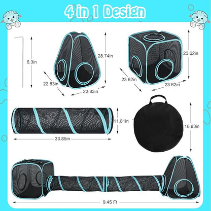 BWOGUE Outdoor Cat Enclosures for Indoor Cats, 4 in 1 Outdoor Cat Tent - Image 3