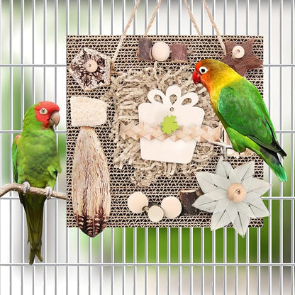 Kyouki Bird Toys, Parakeet Toys, Parrot Toy, Conure Hanging Chewable Cardboard - Image 6