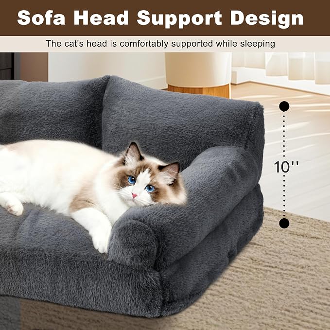 Cat Beds for Indoor Cats, Cat Couch Bed, Cute Cats Sofas for Pets, Small Dog - Image 7