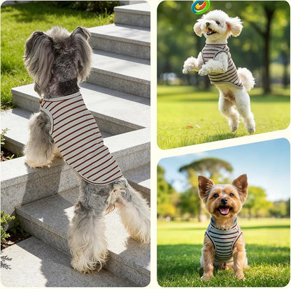 Dog Clothes, Stripe Dogs Shirts - Image 7