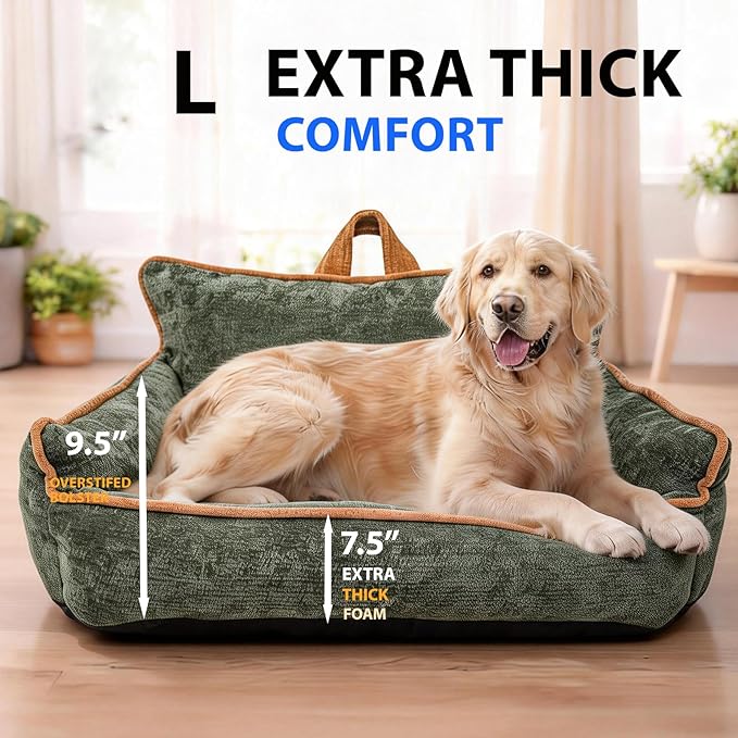 Large Orthopedic Dog Sofa Bed - Image 2