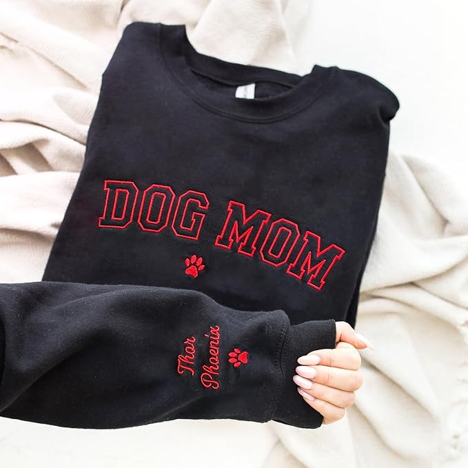 NAZENTI Custom Dog Mom Embroidered Sweatshirt - Image 5