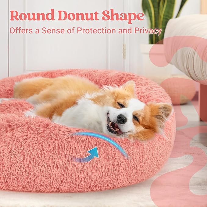rabbitgoo Calming Dog Bed for Small Medium, 30 inches Pet Bed Machine Washable - Image 4
