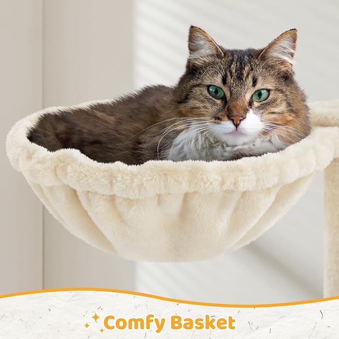 Yaheetech Cat Tree, 54in Tall Cat Tower - Image 7
