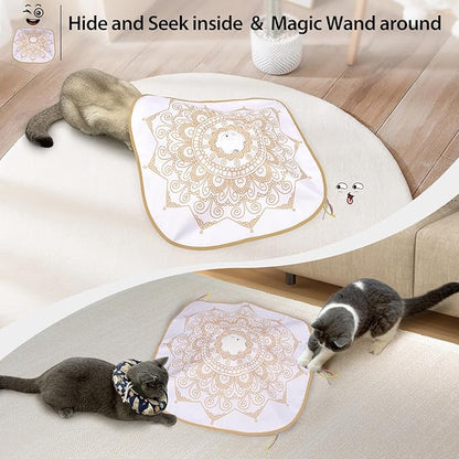 ORSDA Cat Toys for Indoor Cats, 4 in 1 Interactive Automatic Kitten Toys Hide - Image 3