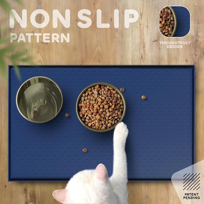 Dog Food Mat - 28x18” Large Silicone Stove Top Protector, Silicone Pet Feeding - Image 4