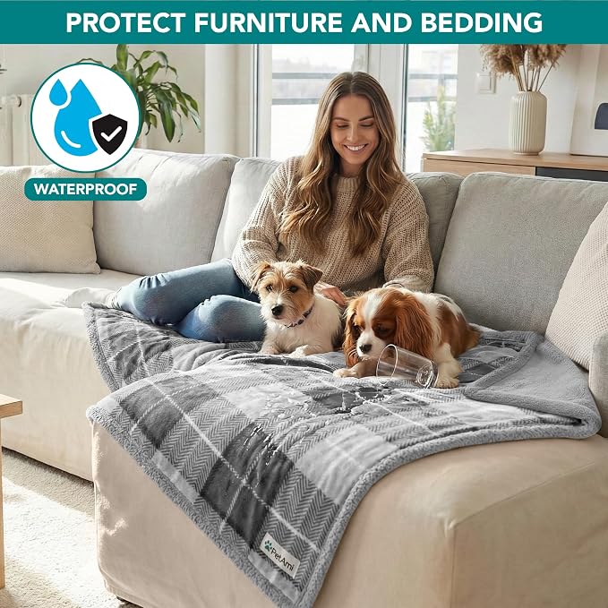 PetAmi Waterproof Dog Blanket for Medium Large XL Dog Puppy Cat Throw for Couch - Image 2