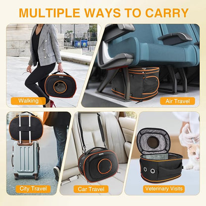 Airline Approved Cat Carrier 17" x 12.5" x 9", Fully Removable - Image 9