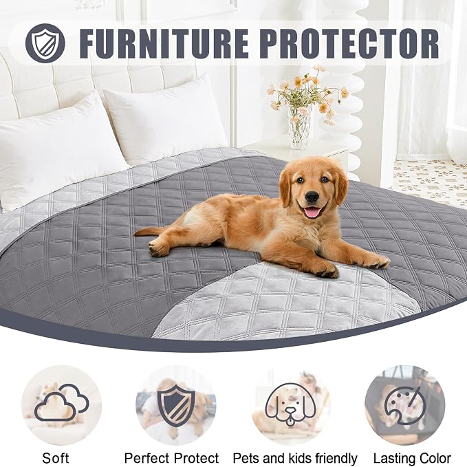 Smiry Waterproof Dog Bed Cover Blanket 52x82, Soft Reversible Pet Blanket - Image 8