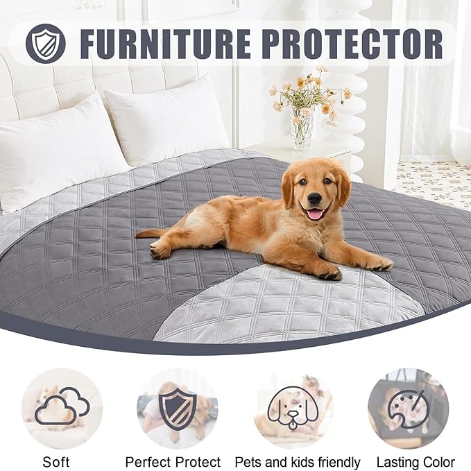 Smiry Waterproof Dog Bed Cover Blanket 40x80, Soft Reversible Pet Blanket - Image 8
