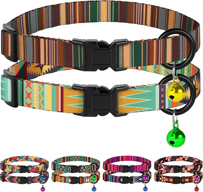 Cat Collars 2 Pack by BUDKAS