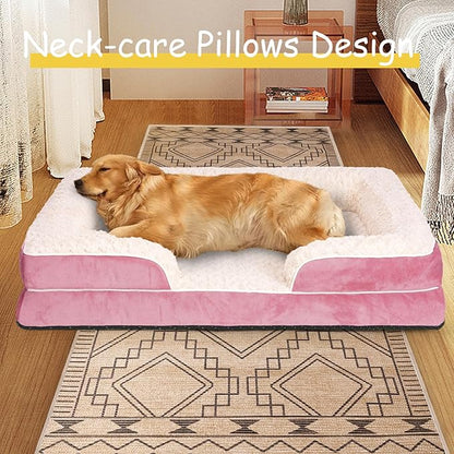 Orthopedic Dog Bed for Large Medium Sized, Washable Memory Foam Large Dog Bed - Image 5