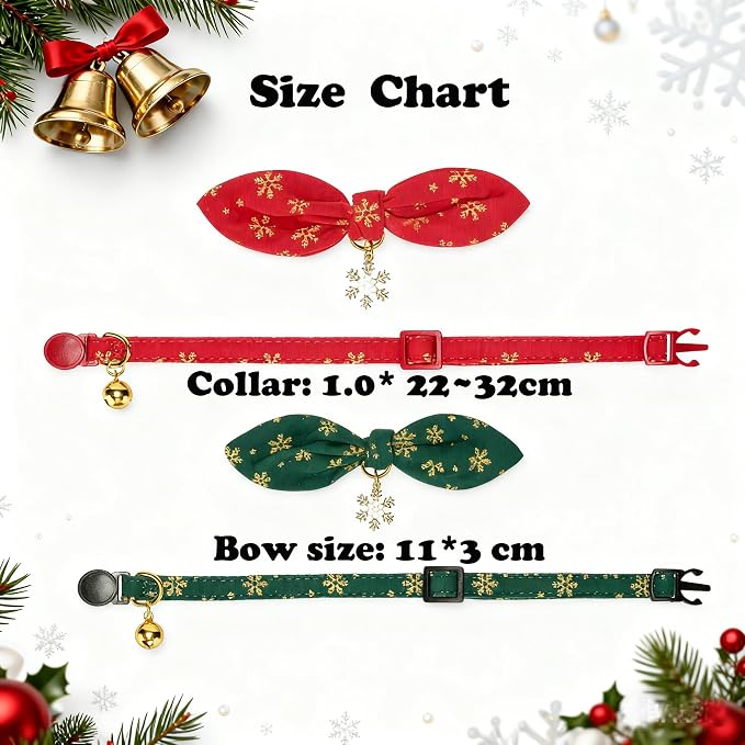 2 Pack Christmas Cat Collar - Image 7