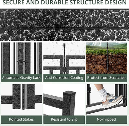 Dog Fence Outdoor for Yard Indoor Dog Playpen 32" Height 16 Panels Portable Dog - Image 5